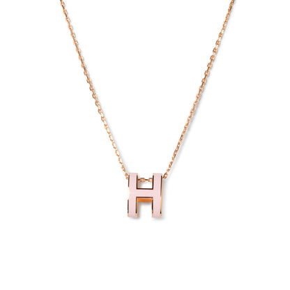 [Aurelle Style]POP H PEDANT PINK GOLD