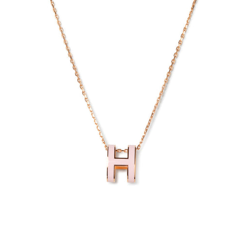 [Aurelle Style]POP H PEDANT PINK GOLD