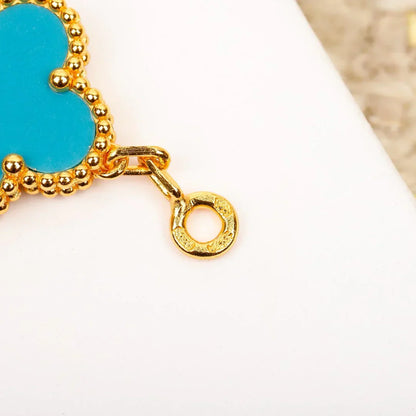 [Aurelle Style] CLOVER 5 MOTIF TURQUOISE BRACELET COLLECTION
