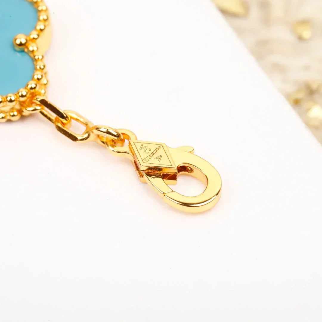 [Aurelle Style] CLOVER 5 MOTIF TURQUOISE BRACELET COLLECTION
