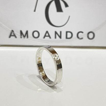 [Aurelle Style]LOVE RING 4MM 1 DIAMOND