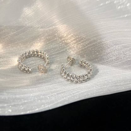 [Aurelle Style]CLASH SMALL HOOP EARRINGS