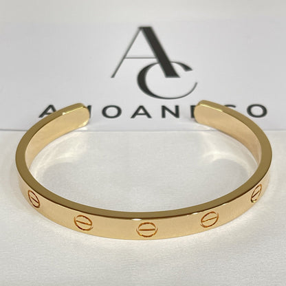 [Aurelle Style]LOVE BRACELET 6.1MM OPEN CUFF