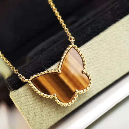 [Aurelle Style] TIGER__ EYE BUTTERFLY NECKLACE