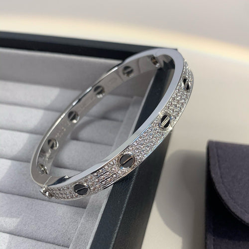 [TOP]LOVE BRACELET 6.1MM DIAMOND-PAVED CERAMIC