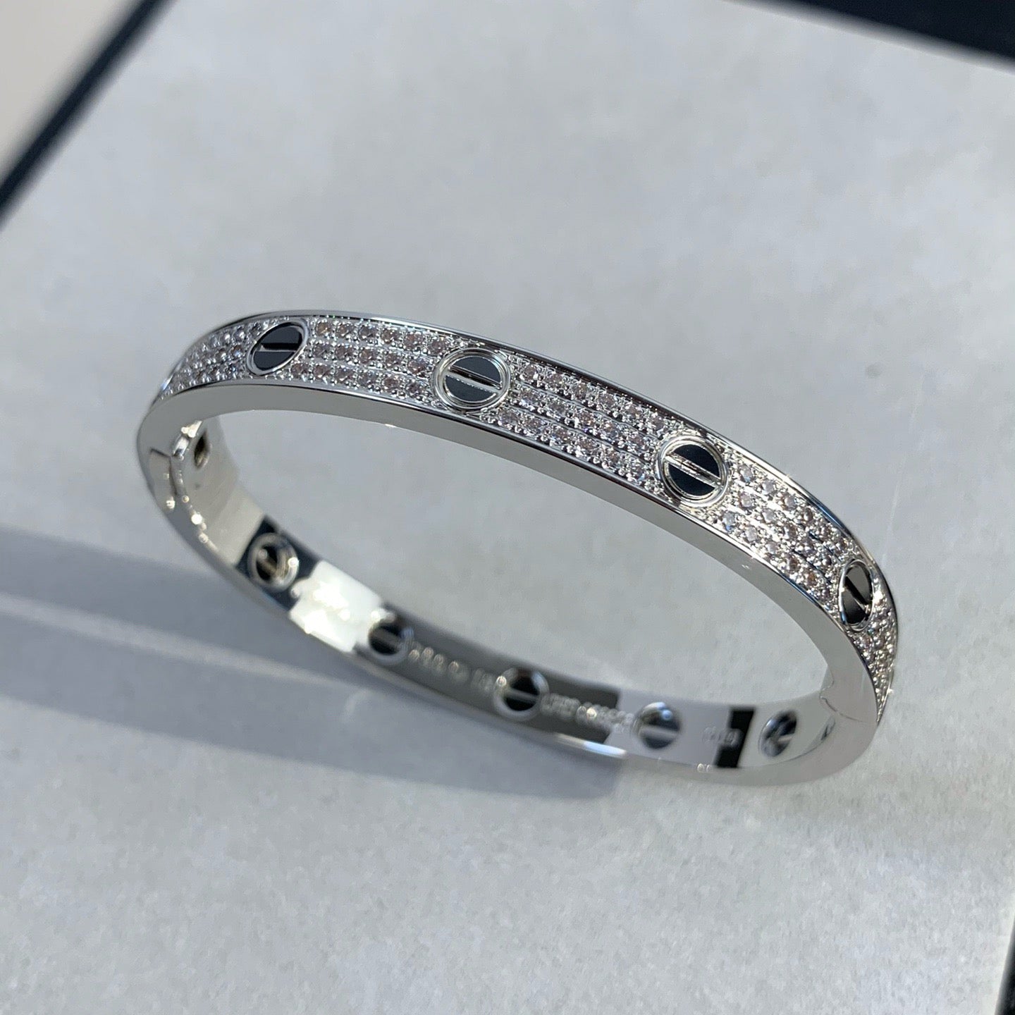 [Aurelle Style]LOVE BRACELET 6.1MM DIAMOND-PAVED CERAMIC