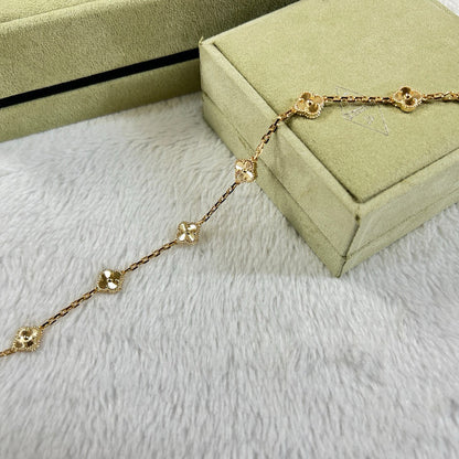 [Aurelle Style]CLOVER 6 MOTIF DIAMOND BRACELET