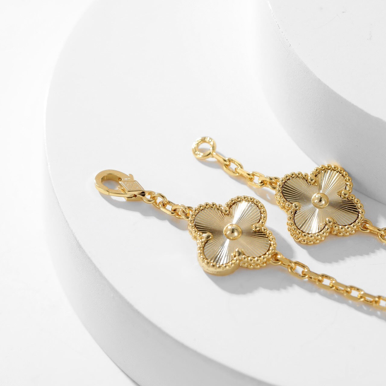 [Aurelle Style]CLOVER 10 MOTIFS LASER NECKLACE