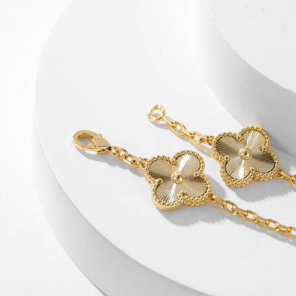 [Aurelle Style]CLOVER 10 MOTIFS LASER NECKLACE