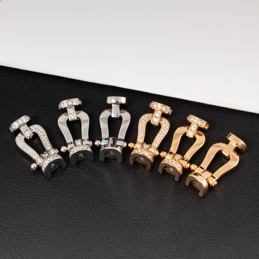 [Aurelle Style]FORCE LARGE HORSESHOE FULL DIAMOND BRACELET GOLD