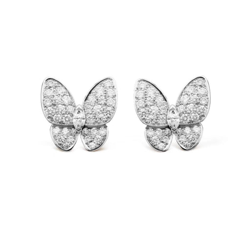 [Aurelle Style]BUTTERFLY ALL DIAMOND EARRINGS
