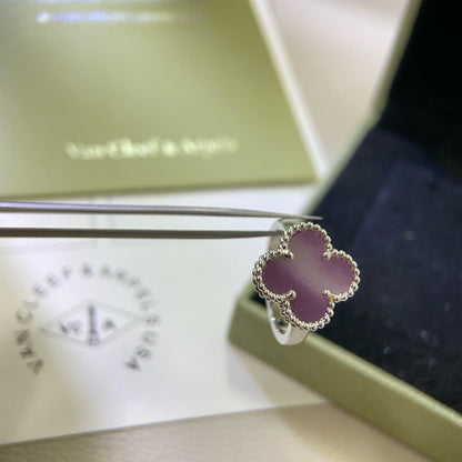 [Aurelle Style]CLOVER  PURPLE VIOLET RING
