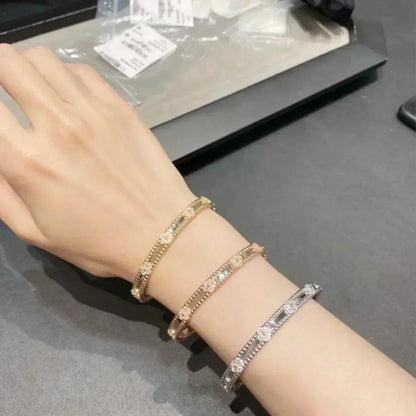 [Aurelle Style]CLOVER BRACELET 4MM DIAMONDS