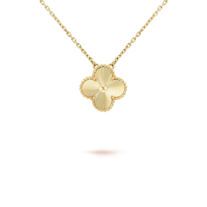 [Aurelle Style]CLOVER 15MM LASER NECKLACE