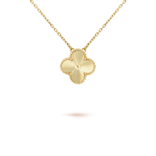 [Aurelle Style]CLOVER 15MM LASER NECKLACE