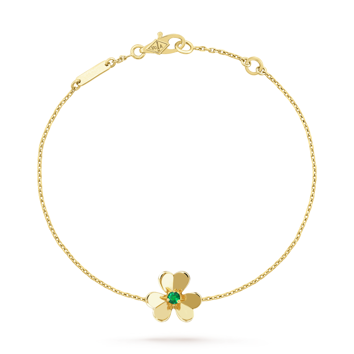 [Aurelle Style]FRIVOLE GOLD FLOWER PINK MALACHITE BRACELET