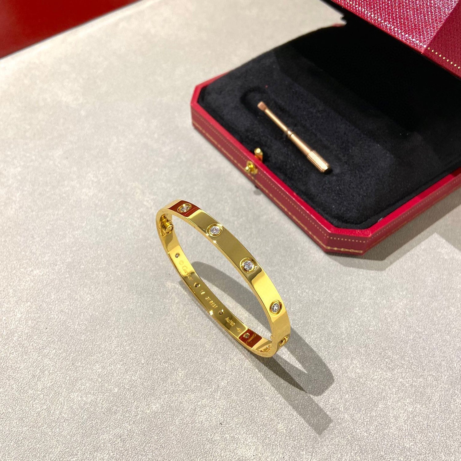 [Aurelle Style]LOVE BRACELET 6.1MM 10 DIAMONDS