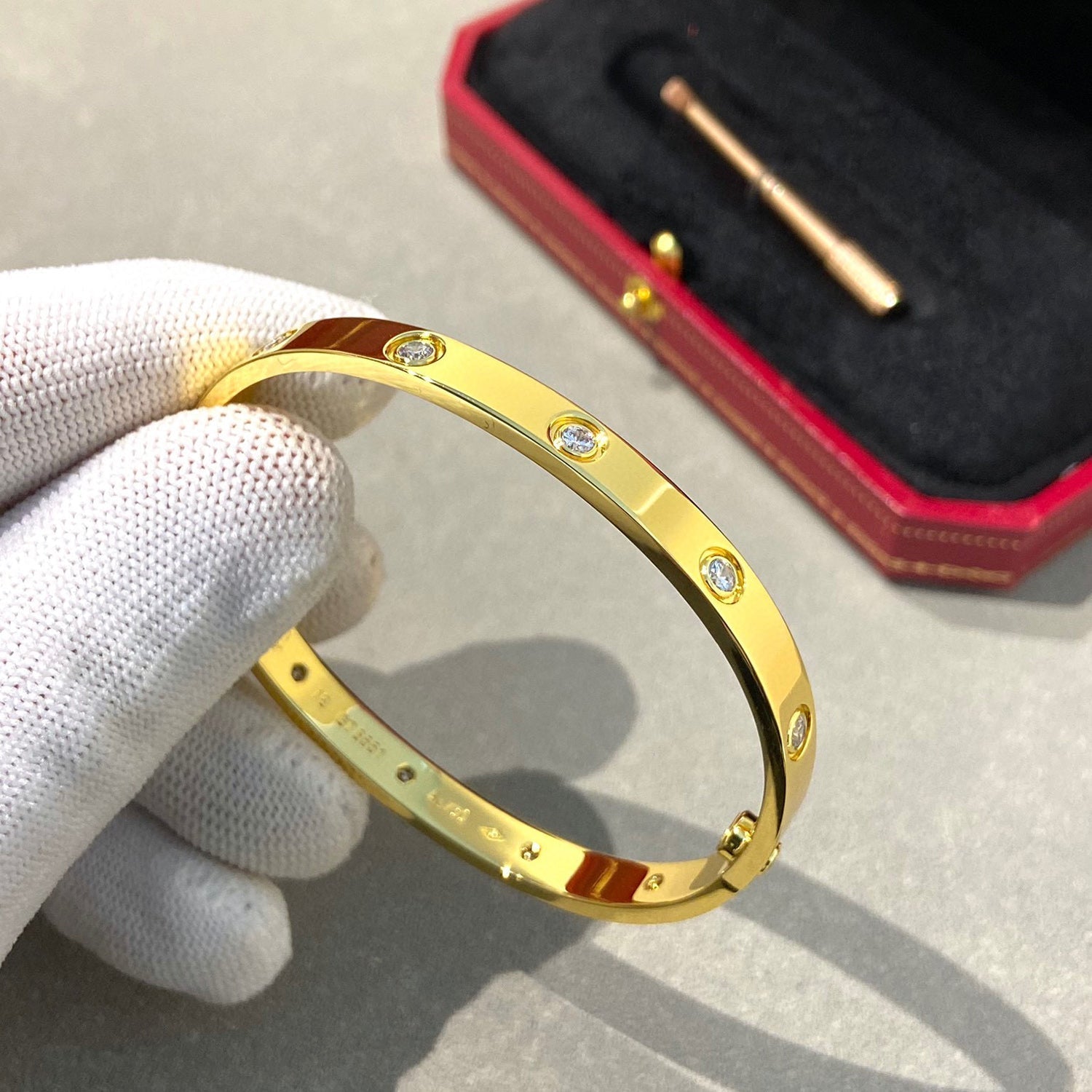 [Aurelle Style]LOVE BRACELET 6.1MM 10 DIAMONDS