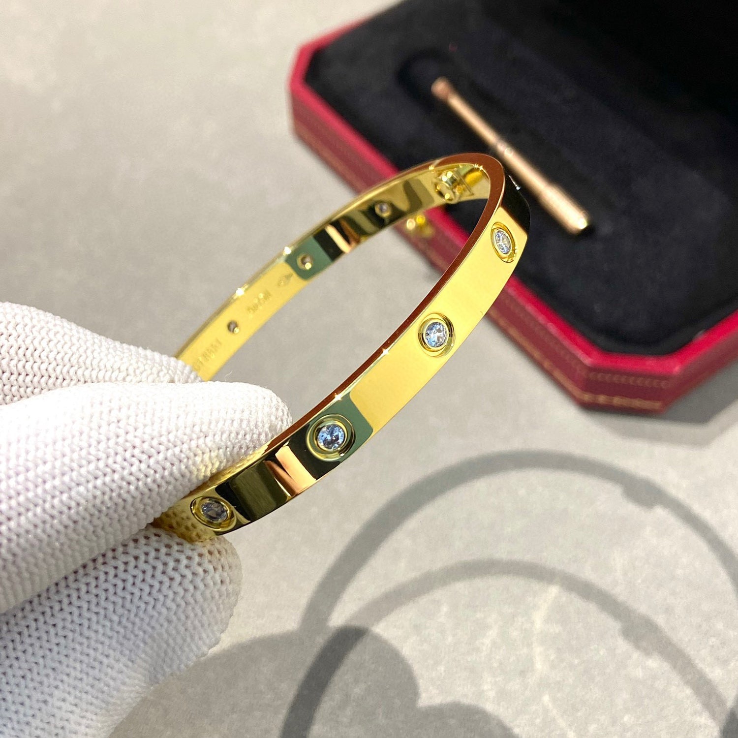 [Aurelle Style]LOVE BRACELET 6.1MM 10 DIAMONDS
