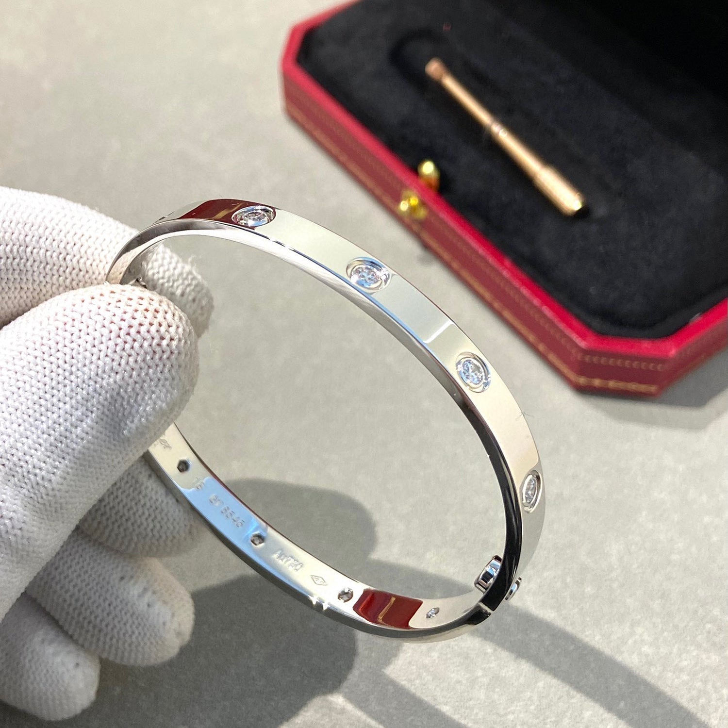 [Aurelle Style]LOVE BRACELET 6.1MM 10 DIAMONDS