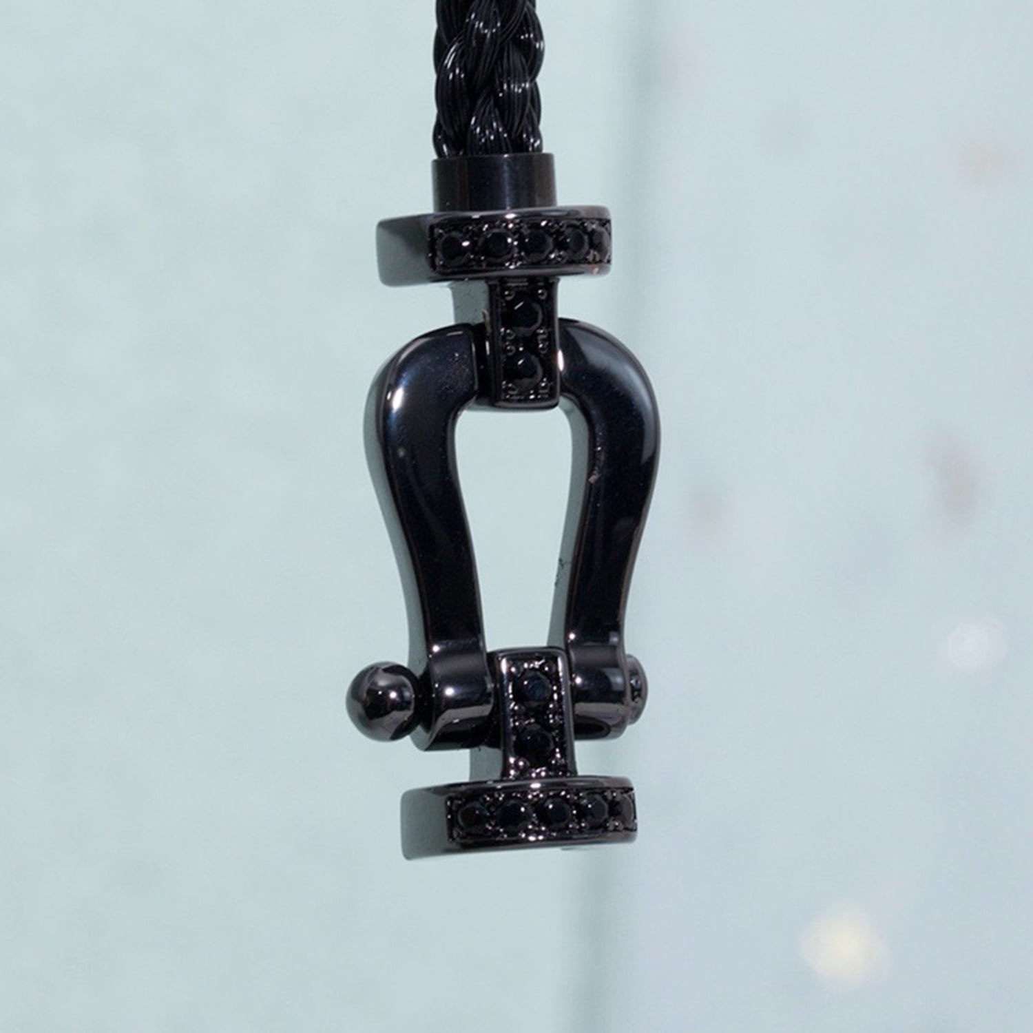 [Aurelle Style]FORCE LARGE SERIES HORSESHOE BLACK SAMURAI BRACELET