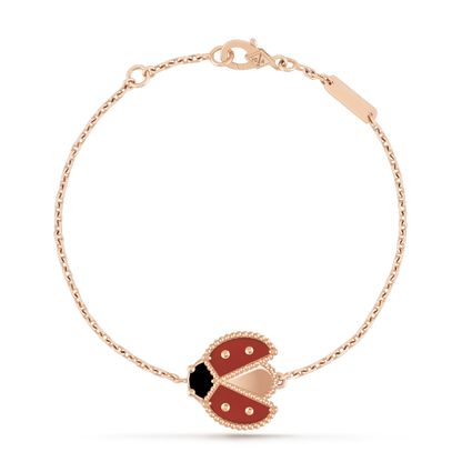 [Aurelle Style]LUCKY SPRING 1 MOTIF PINK GOLD BRACELET