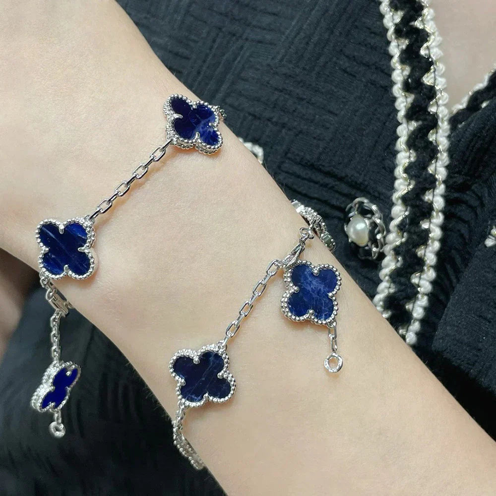 [Aurelle Style]CLOVER 5 MOTIF PIETERSITE BRACELET COLLECTION