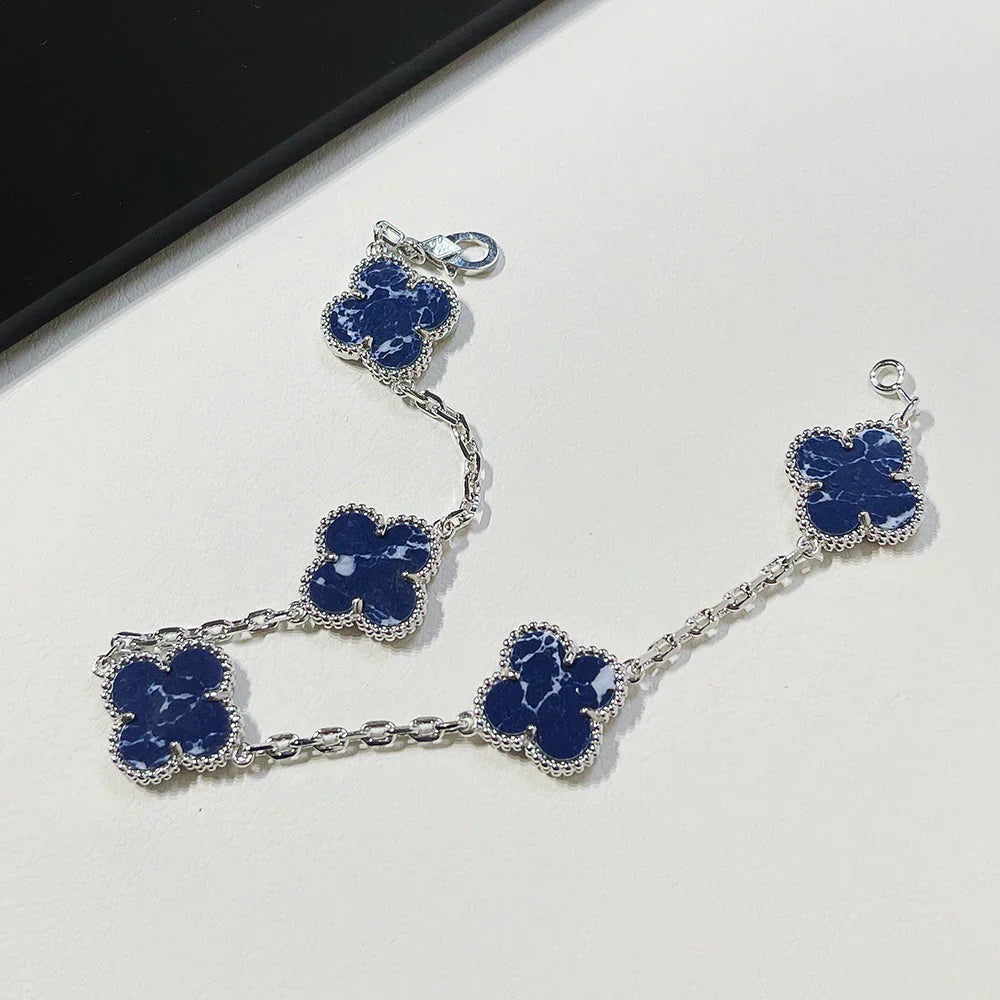 [Aurelle Style]CLOVER 5 MOTIF PIETERSITE BRACELET COLLECTION