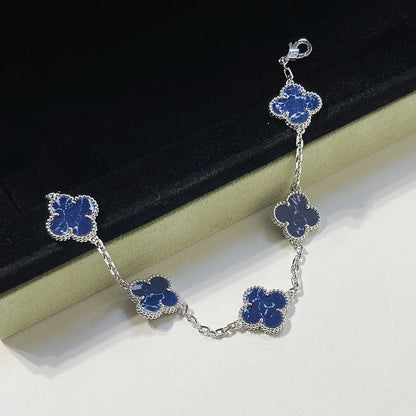 [Aurelle Style]CLOVER 5 MOTIF PIETERSITE BRACELET COLLECTION