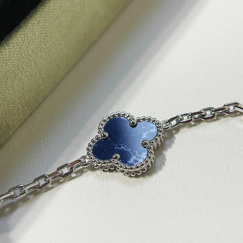 [Aurelle Style]CLOVER 5 MOTIF PIETERSITE BRACELET COLLECTION