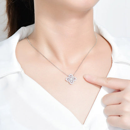 [Aurelle Style]LOOP NECKLACE FULL MOTIF DIAMOND 16MM MULTIPLE COLORS