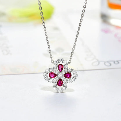 [Aurelle Style]LOOP NECKLACE FULL MOTIF DIAMOND 16MM MULTIPLE COLORS