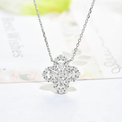 [Aurelle Style]LOOP NECKLACE FULL MOTIF DIAMOND 16MM MULTIPLE COLORS