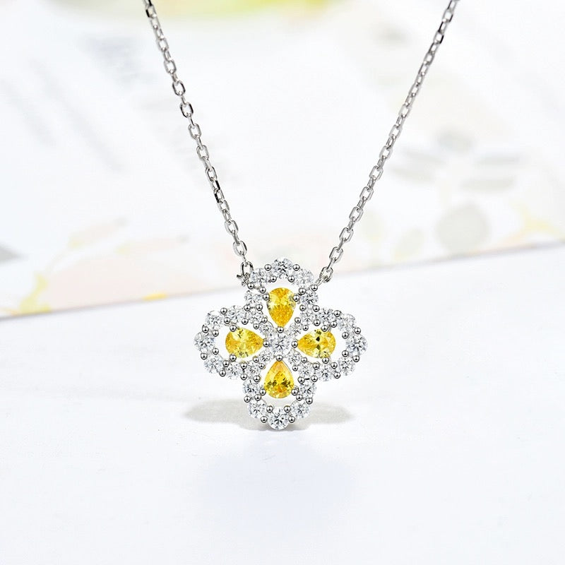 [Aurelle Style]LOOP NECKLACE FULL MOTIF DIAMOND 16MM MULTIPLE COLORS