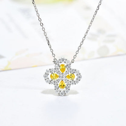 [Aurelle Style]LOOP NECKLACE FULL MOTIF DIAMOND 16MM MULTIPLE COLORS