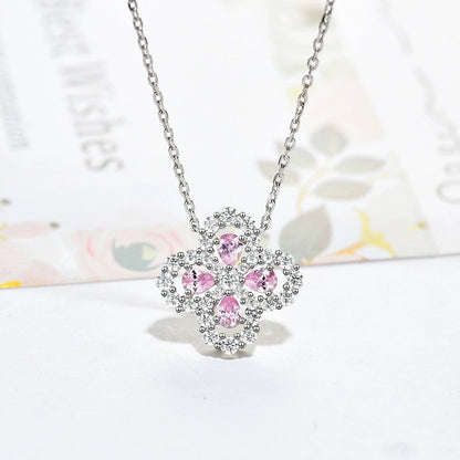 [Aurelle Style]LOOP NECKLACE FULL MOTIF DIAMOND 16MM MULTIPLE COLORS