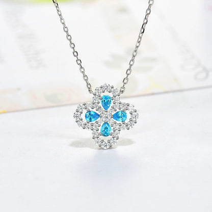 [Aurelle Style]LOOP NECKLACE FULL MOTIF DIAMOND 16MM MULTIPLE COLORS