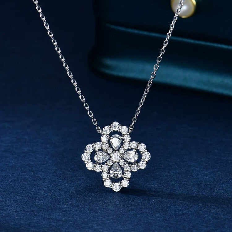 [Aurelle Style]LOOP NECKLACE FULL MOTIF DIAMOND 16MM MULTIPLE COLORS