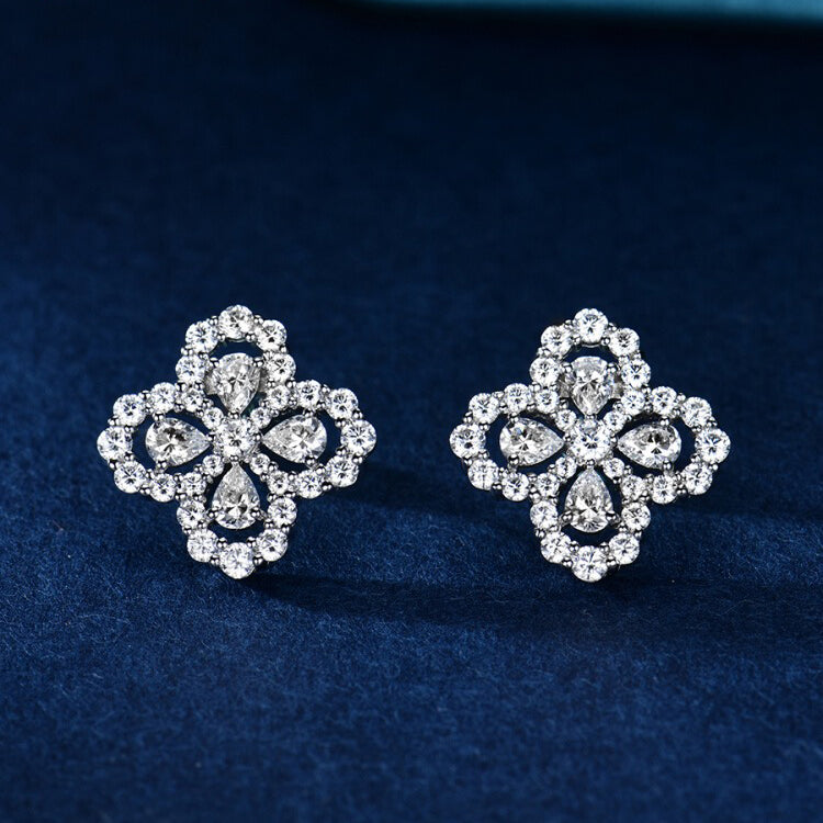 [Aurelle Style]LOOP EARRINGS FULL MOTIF DIAMOND 16MM