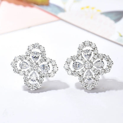[Aurelle Style]LOOP EARRINGS FULL MOTIF DIAMOND 16MM