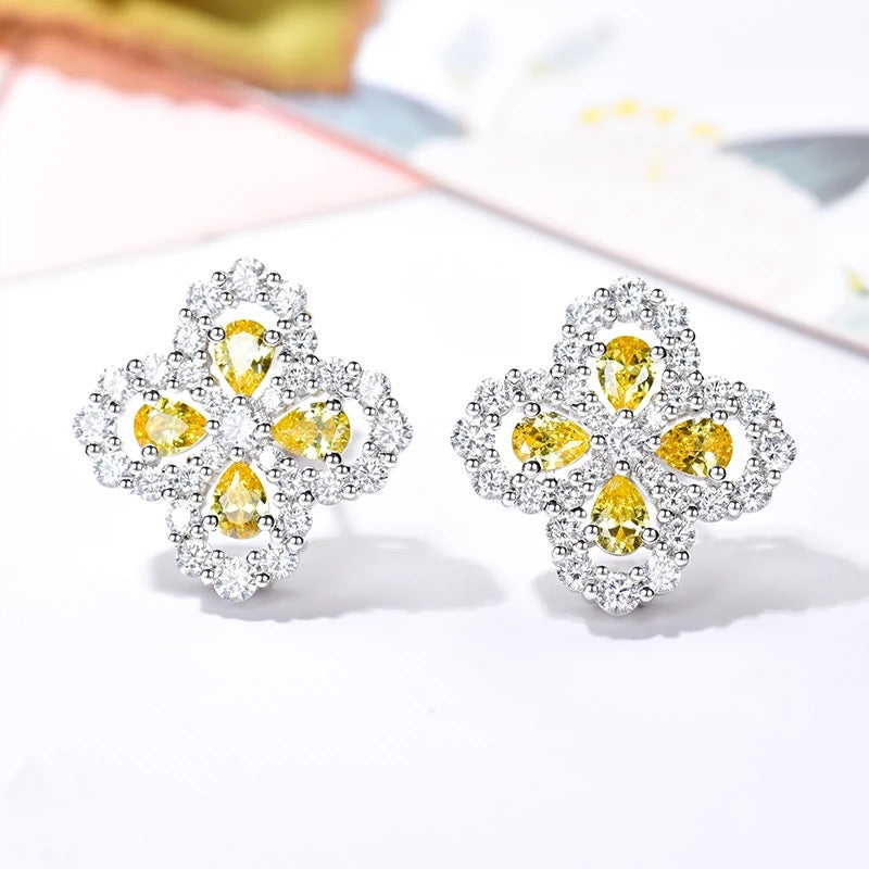 [Aurelle Style]LOOP EARRINGS FULL MOTIF DIAMOND 16MM