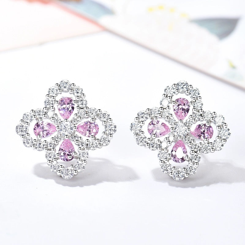 [Aurelle Style]LOOP EARRINGS FULL MOTIF DIAMOND 16MM