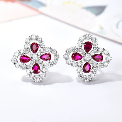 [Aurelle Style]LOOP EARRINGS FULL MOTIF DIAMOND 16MM