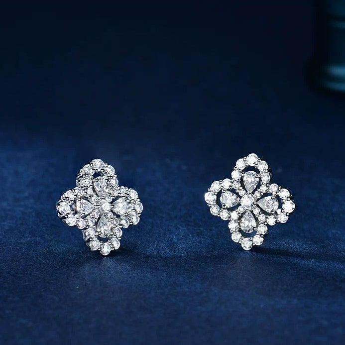 [Aurelle Style]LOOP EARRINGS FULL MOTIF DIAMOND 16MM