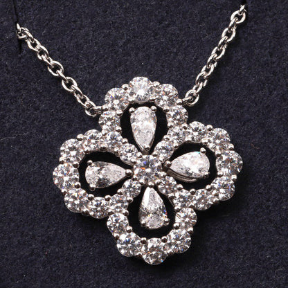 [Aurelle Style]LOOP NECKLACE FULL MOTIF DIAMOND 16MM MULTIPLE COLORS
