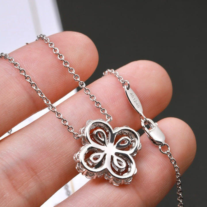 [Aurelle Style]LOOP NECKLACE FULL MOTIF DIAMOND 16MM MULTIPLE COLORS