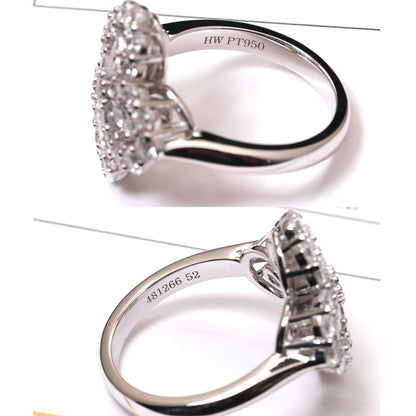 [Aurelle Style]LOOP RING FULL MOTIF DIAMOND 16MM SILVE