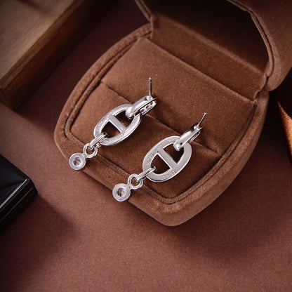 [Aurelle Style]HM CHAINE DIAMOND EARRINGS