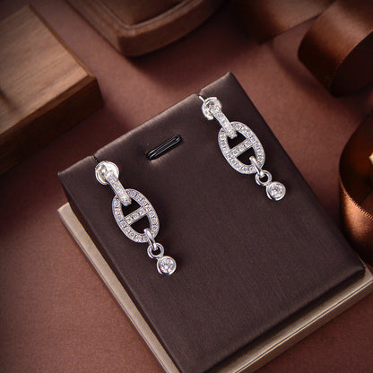 [Aurelle Style]HM CHAINE DIAMOND EARRINGS