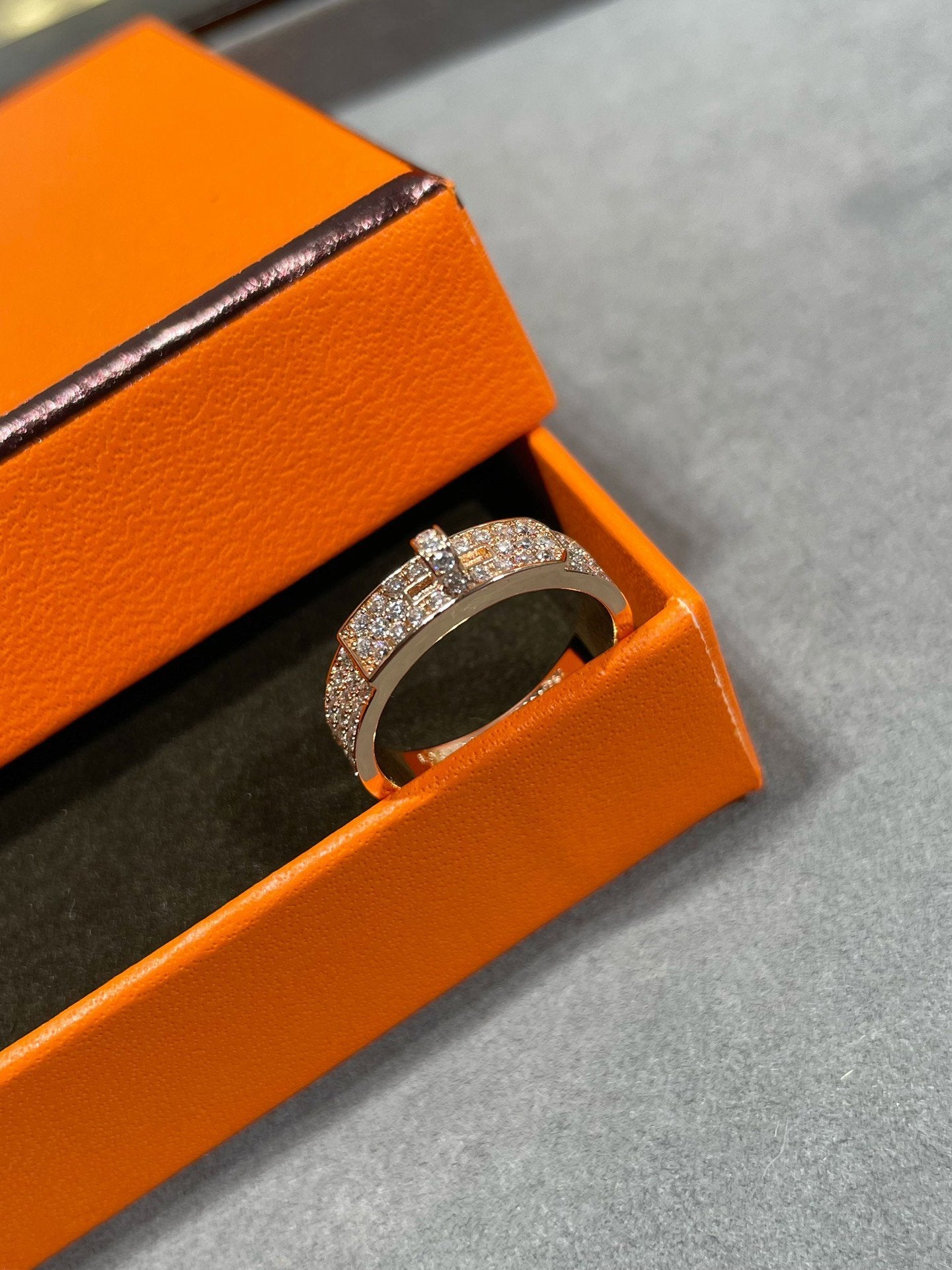[Aurelle Style]KELLY PINK GOLD DIAMOND RING